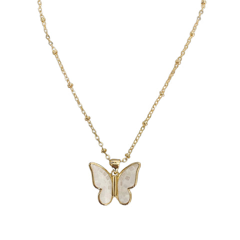 White Opal Butterfly