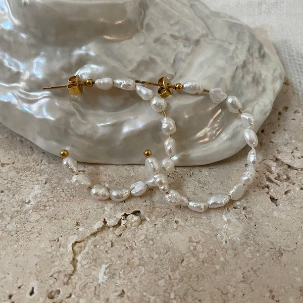 Pearl Hoops