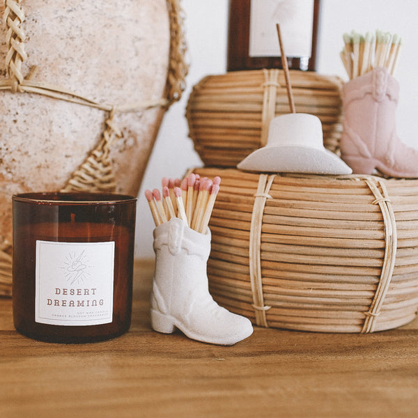 Cowboy Hat Incense Holder - Pink