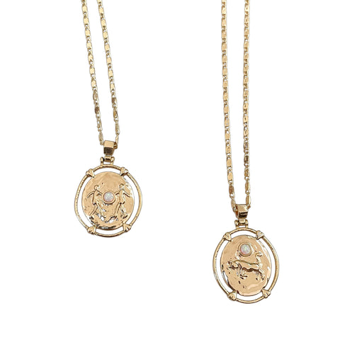 Opal Zodiac Necklace