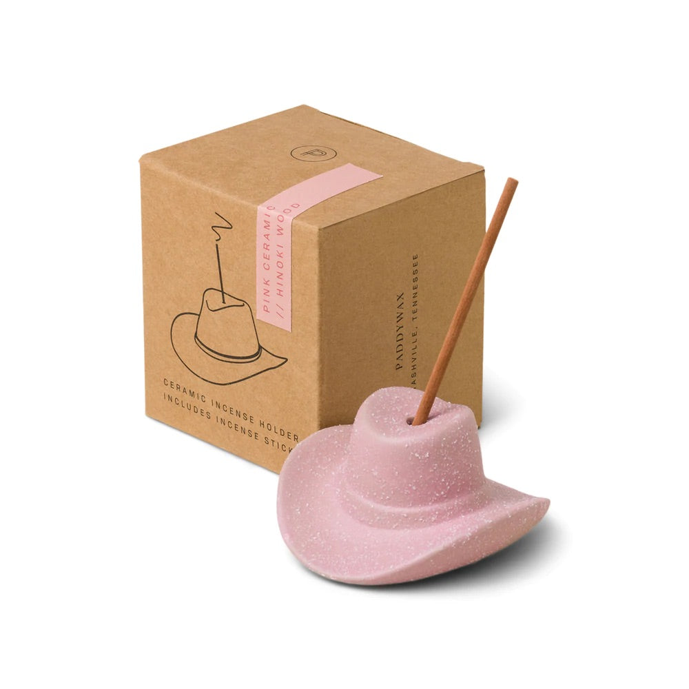 Cowboy Hat Incense Holder - Pink