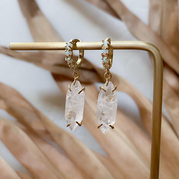 Opal Crystal Earring