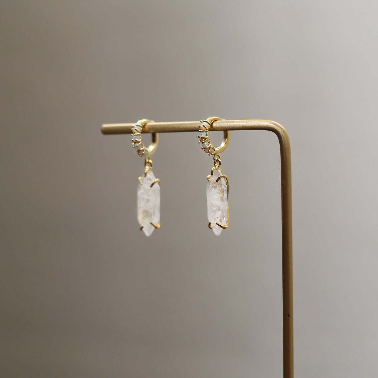 Opal Crystal Earring