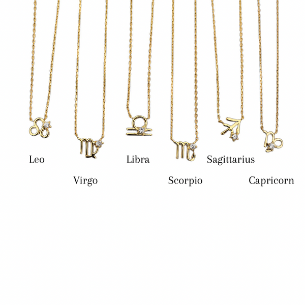 14k mini Zodiac