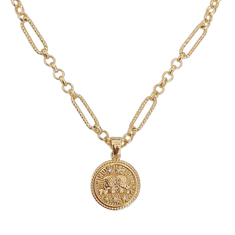 Zodiac Coin Necklace