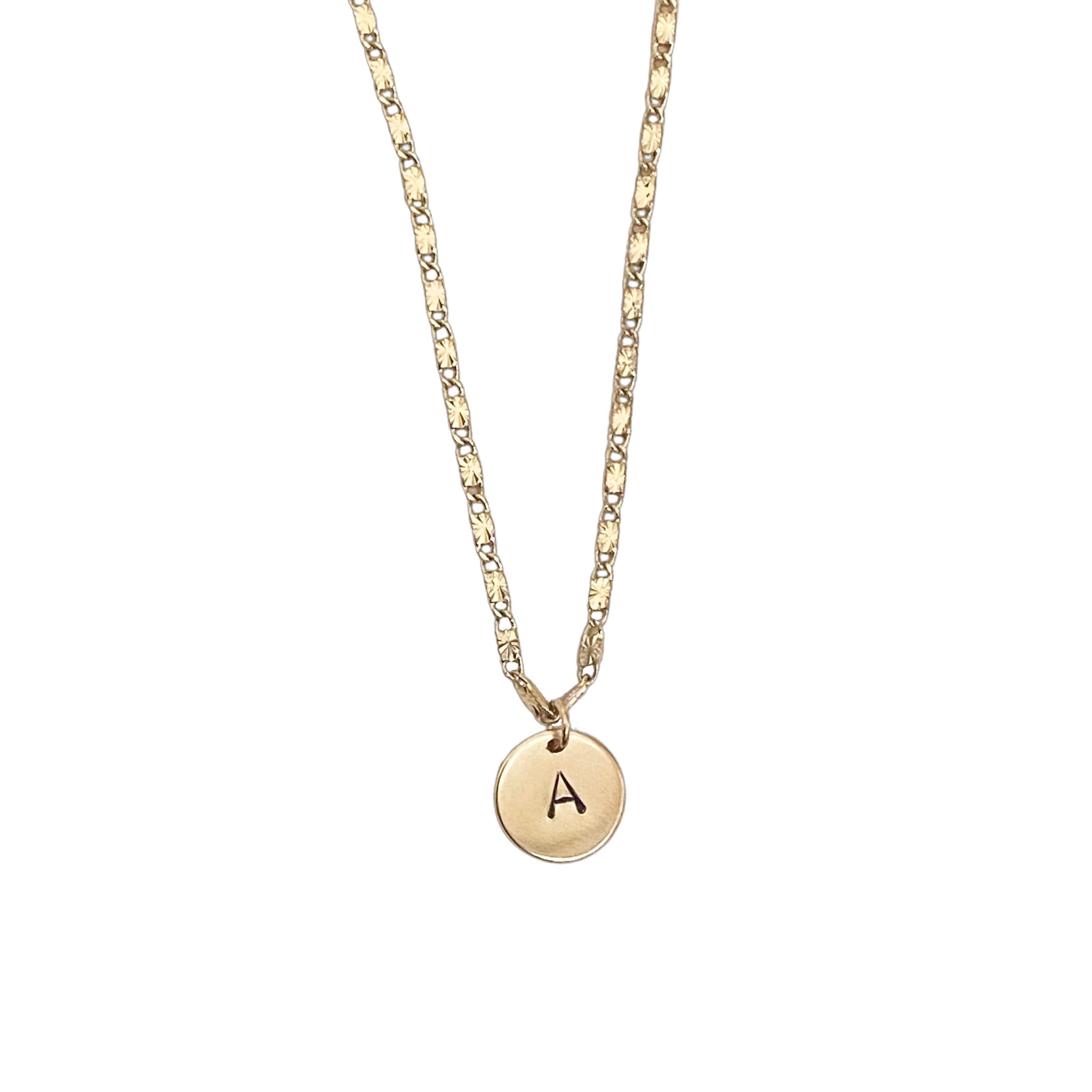 14k Stamped Initial Disk